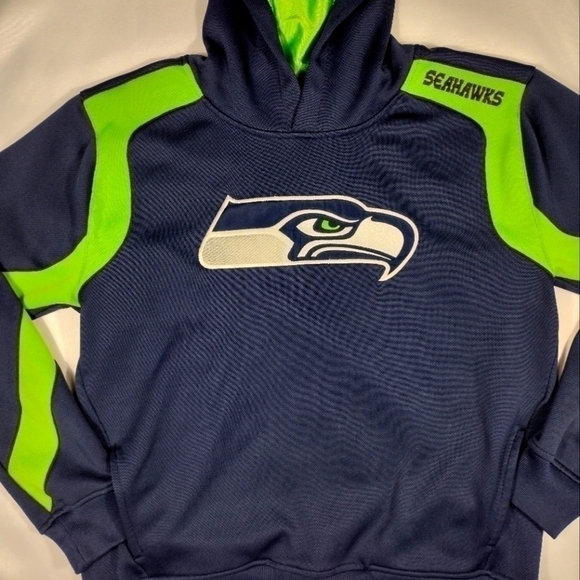 Seahawks Embroidered Logo Hoodie Youth Large - Picture 1 of 10